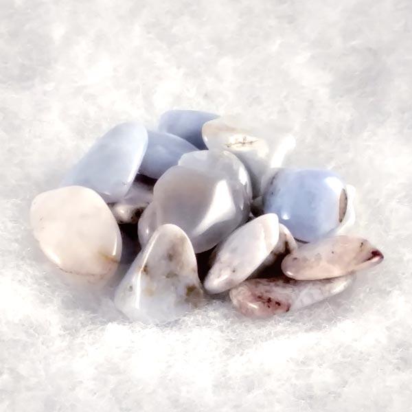 Blue Chalcedony Tumbled Stones