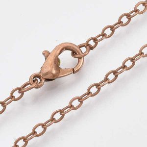 Copper Cable Chain 24 inch necklace