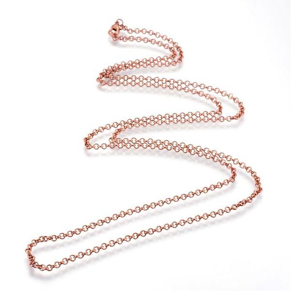 Copper 24 inch Rolo Chain Necklace
