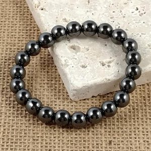 Hematite Stretchy Bracelet with 8mm beads