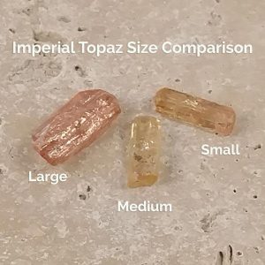 Imperial Topaz available in 3 sizes