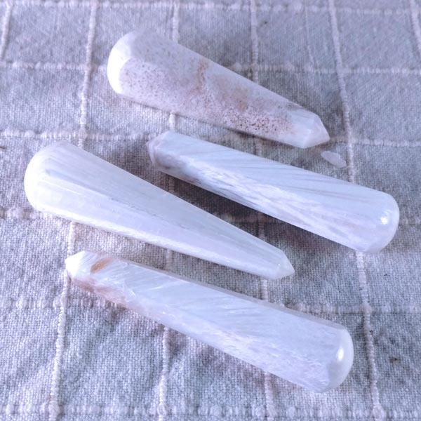 Scolecite Faceted Healing Wands
