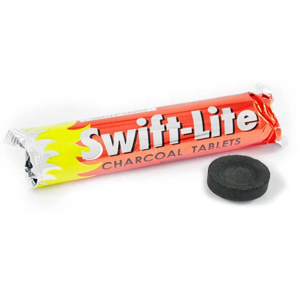 Swift Lite Charcoal Disks for burning resin incense and herbs