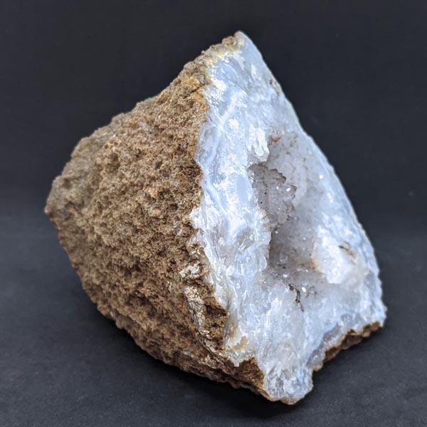 Amethyst on Quartz Geode