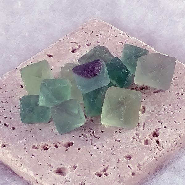 Fluorite Octahedron Crystals