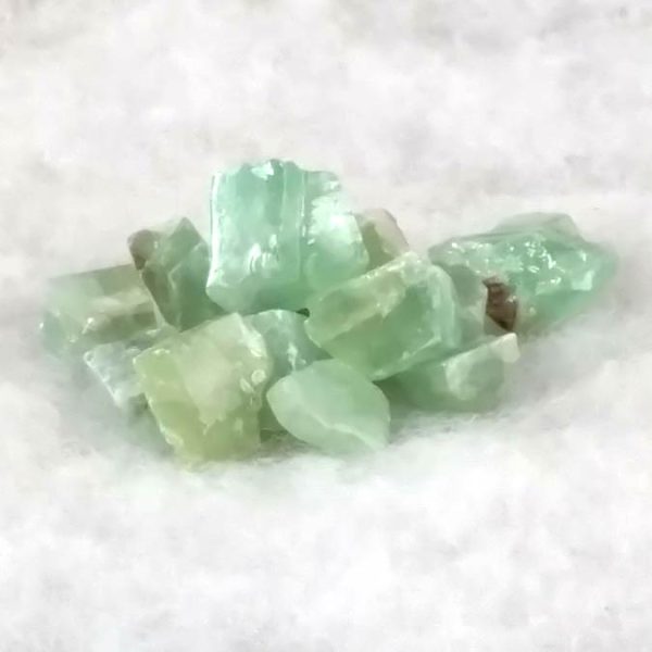 Rough Green Calcite Crystals