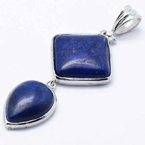 Lapis Lazuli 2 piece dangle pendant