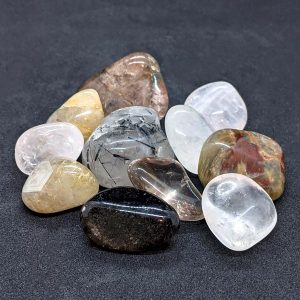 Quartz Family of tumbled stones