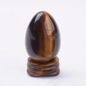 Golden Tigers Eye Egg and Stand