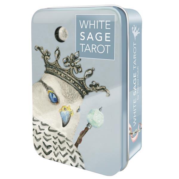 White Sage Tarot Deck in a tin