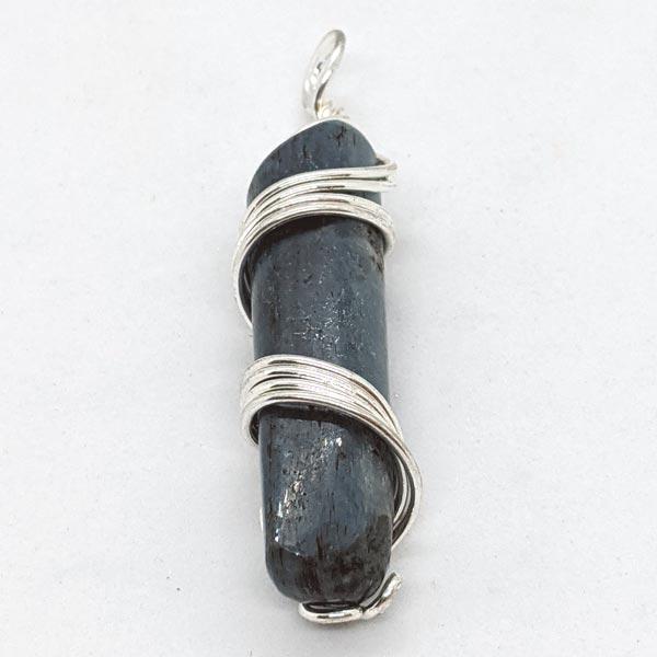 Blue Kyanite Wire Wrapped Pendant #3