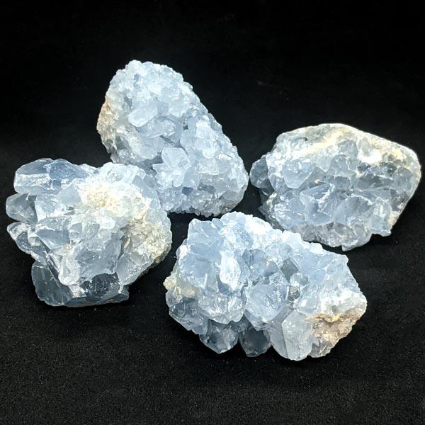 All natural Celestite min crystal clusters
