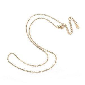 Gold Cable Chain with extender