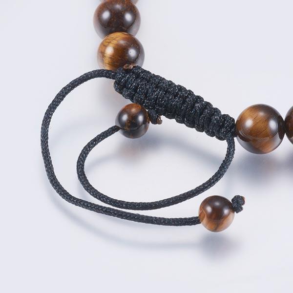 Golden Tigers Eye 8mm beaded, adjustable bracelet strung on nylon cord