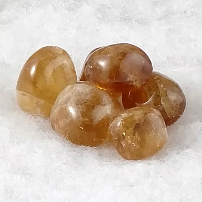 Honey Golden Calcite Tumbled Gemstones