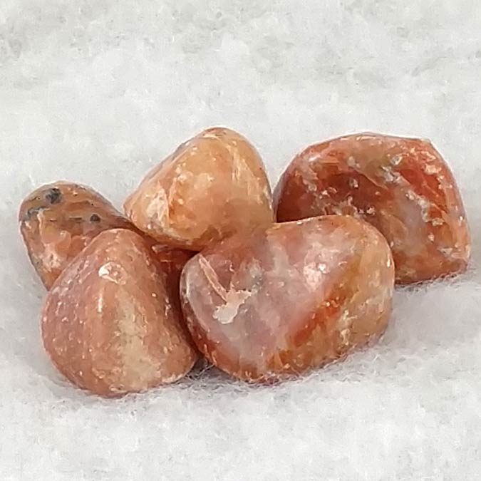 Orange Calcite Tumbled Gemstones