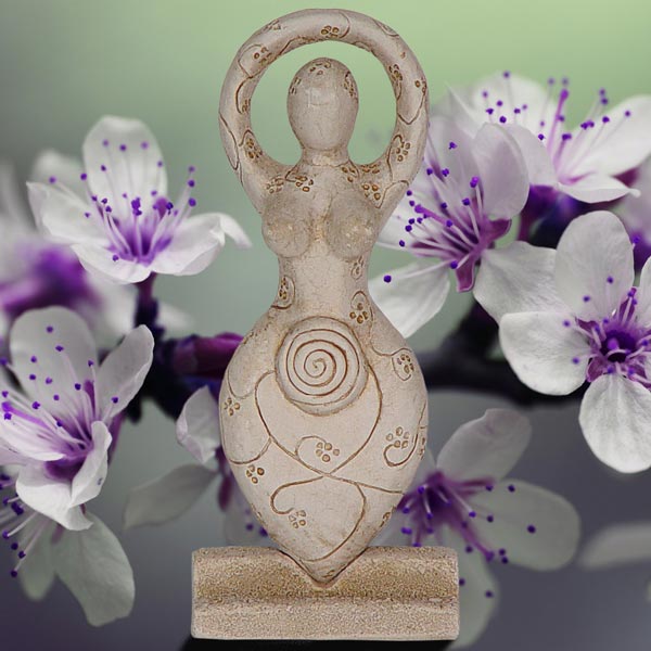 Spring Goddess Statue made with all natural gypsum