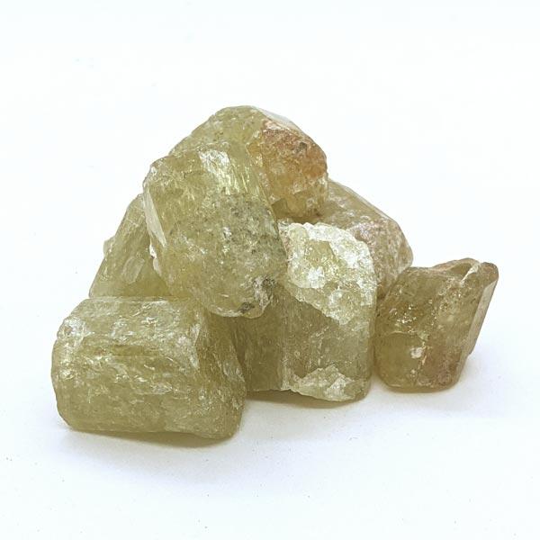 All natural Yellow Apatite gemstone crystals