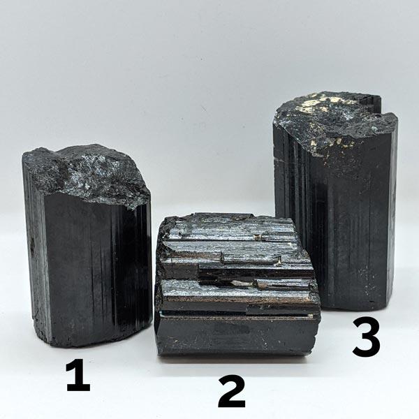 Jewelry grade, solid Black Tourmaline Crystals