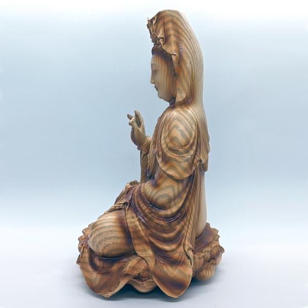 Kwan Yin Meditating Sitting Goddess statue