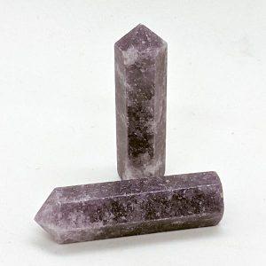 Lepidolite cut and shaped crystal mini towers