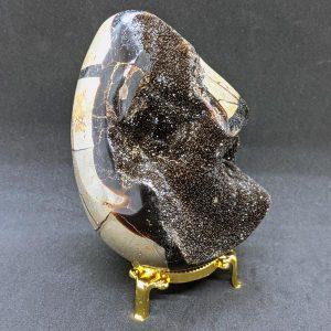 Septarian Egg and stand, large, 1 pound-10 ounces