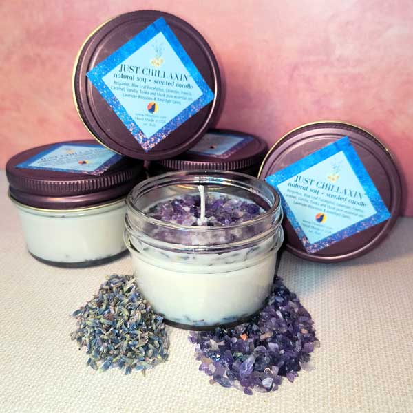 Howl at the Moon Gems Just Chillaxin Hand Made Soy Candles